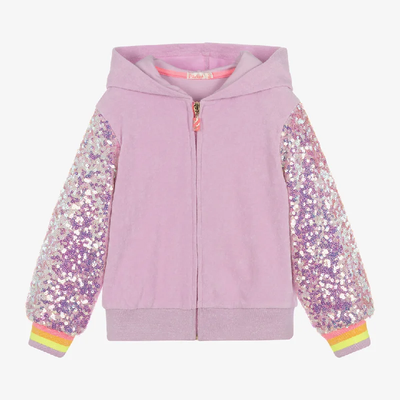 Purple Lilac Sequin Hoodie