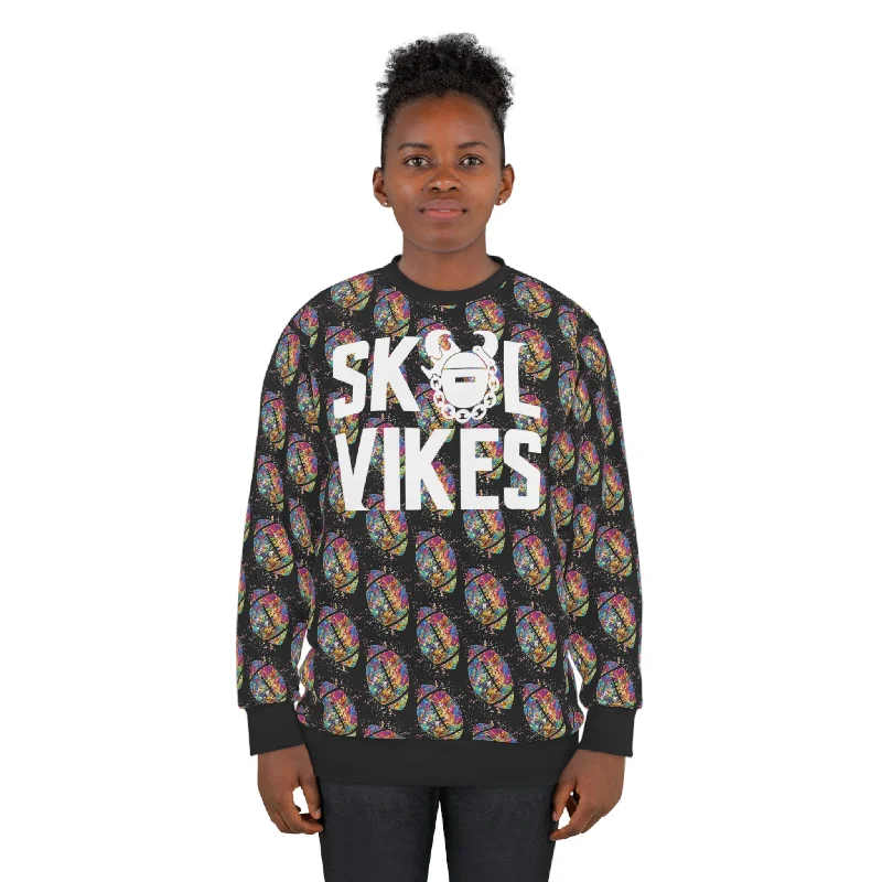 Unisex Crewneck - Color Blast Football - Vikes