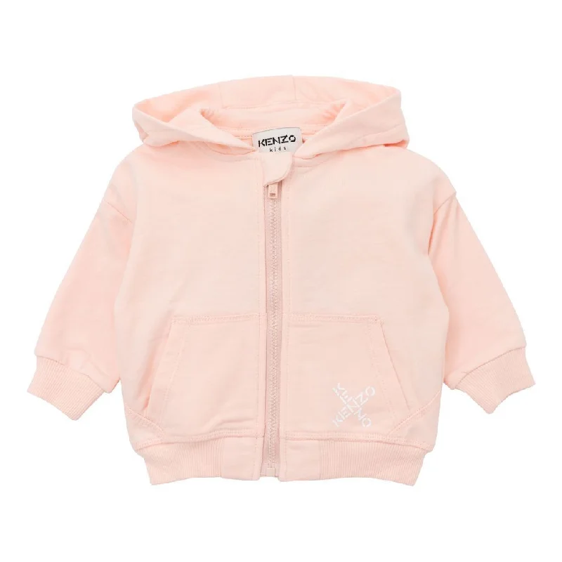 Pink X Logo Zip Sweatshirt