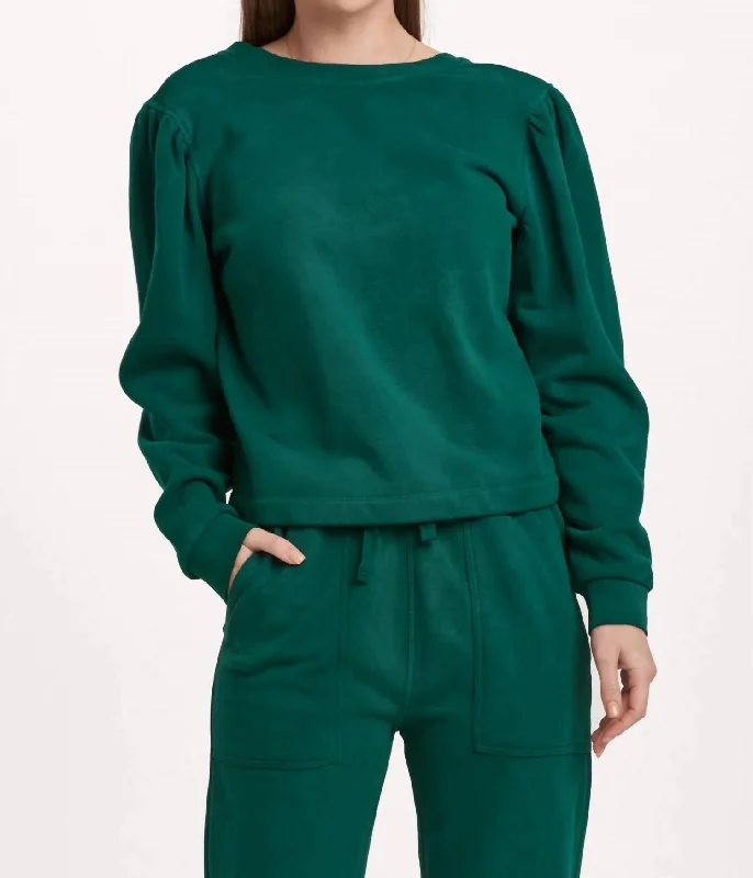 Raya Sweatshirt In Emerald