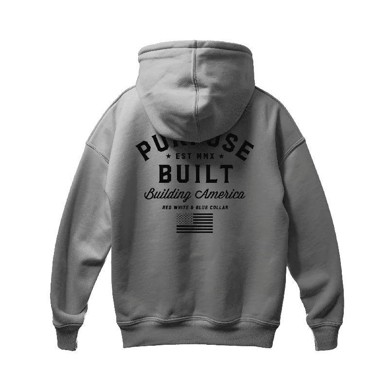 Youth Freedom Hoodie - Heathered Grey