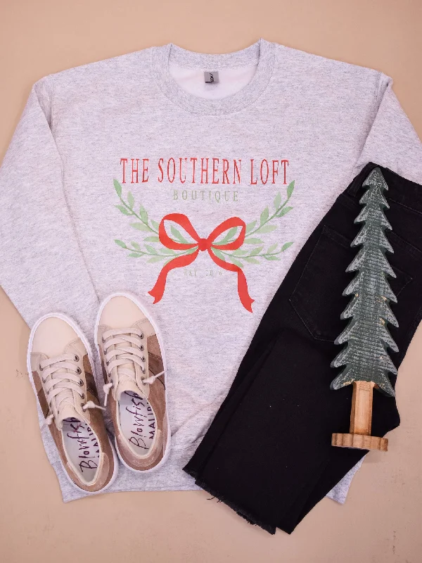 The Southern Loft Christmas Bow Pullover